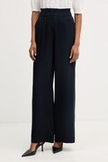 Morgan spodnie straight damskie PBIRD granatowe high waist PBIRD