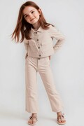 Mayoral pantaloni copii culoarea bej, neted, 3555