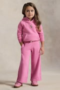 Polo Ralph Lauren spodnie dresowe dziecięce kolor różowy gładkie 312957843002