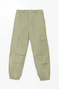 United Colors of Benetton pantaloni copii culoarea verde, neted, 4L2VCF046