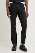 Tommy Jeans pantaloni bărbați, culoarea negru, mulați, DM0DM20282