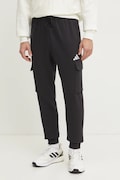 adidas pantaloni de trening Feelcozy culoarea negru, neted, JE3820