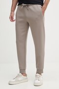 Armani Exchange teplákové nohavice pánske s bavlnou hnedé regular waist