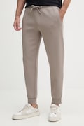 Armani Exchange teplákové nohavice pánske s bavlnou hnedé regular waist