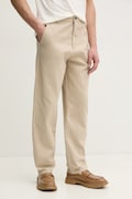 Lindbergh pantaloni de bumbac barbati, culoarea bej, drept, 30-003111