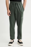 AllSaints spodnie dresowe bawełniane UNDRGRND kolor zielony gładkie M031TB
