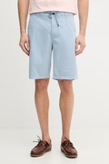 BOSS Orange szorty chino męskie bawełniane z elastanem niebieskie regular waist 50536885