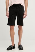 BOSS Orange szorty chino męskie bawełniane z elastanem czarne 50536885