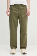 Bavlnené nohavice Human Made Straight Cargo Pants zelená farba, rovný strih, HM29PT010