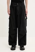 Бавовняні штани NEIGHBORHOOD Wide Cargo Pants чоловічі колір чорний фасон cargo 251SPNH.PTM06