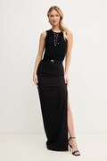 Elisabetta Franchi sukienka kolor czarny maxi dopasowana ABR3851E2