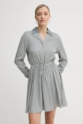 Tommy Hilfiger rochie culoarea gri, mini, evazată, WW0WW44020