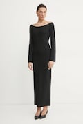 Liviana Conti rochie culoarea negru, maxi, mulată, F5SG37