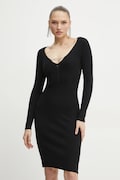 Guess rochie SASHA culoarea negru, mini, mulată, W5RK07 Z2YJ2
