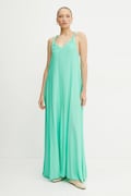 Patrizia Pepe rochie culoarea verde, maxi, evazată, 2A2913 A057