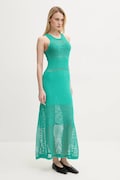 Moschino Jeans rochie culoarea verde, maxi, dreaptă, 0481 3701