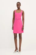HUGO rochie culoarea roz, mini, evazată, 50537631