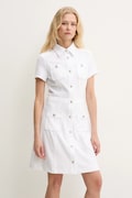 Guess rochie ELORA culoarea alb, mini, evazată, W5GK70 KCBO2
