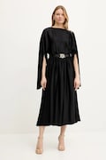Guess sukienka GIGI kolor czarny midi rozkloszowana W5PK1L WHHB0