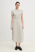 Бавовняна сукня Tommy Hilfiger колір бежевий midi розкльошена WW0WW44547