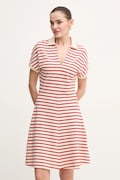 Šaty Tommy Hilfiger červená farba, mini, áčkový strih, WW0WW44513