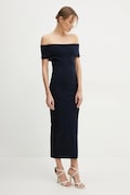 MICHAEL Michael Kors rochie culoarea bleumarin, maxi, mulată, MS582Y033D