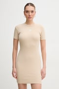 Calvin Klein Jeans rochie culoarea bej, mini, mulată, J20J225265