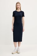 Сукня Tommy Jeans колір синій midi розкльошена DW0DW19721