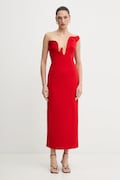 Bardot sukienka ROSALYN czerwona 59733DB
