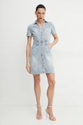 Morgan rochie din denim mini, mulată