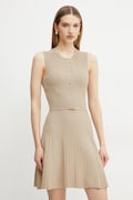 Marciano Guess rochie GIADA culoarea bej, midi, evazată, 5GGK26 5874Z