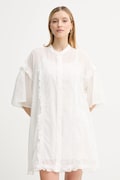 ISABELLE BLANCHE vestito con aggiunta di seta colore bianco  IS25SS-A078-T018