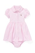 Polo Ralph Lauren sukienka bawełniana niemowlęca kolor różowy mini rozkloszowana 310734896001
