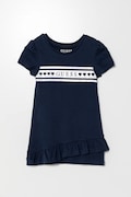 Guess sukienka bawełniana dziecięca kolor granatowy midi prosta K5RK04 KA6W4