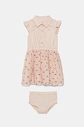 Guess rochie bebe culoarea roz, midi, evazată, A5GK01 WG5P0