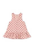 Дитяча бавовняна сукня Konges Sløjd FEN DRESS GOTS колір рожевий mini розкльошена KS102443