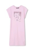 Дитяча сукня Karl Lagerfeld колір рожевий mini пряма Z30456