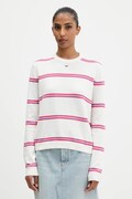 Tommy Jeans sweter bawełniany kolor biały lekki DW0DW20159