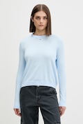 Tommy Jeans pulover za žene od pamuka plavi DW0DW20159
