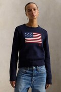 Polo Ralph Lauren sweter bawełniany damski kolor granatowy 211896939