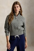 Polo Ralph Lauren sweter damski bawełniany szary 211963467