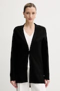 Kardigán Armani Exchange čierna farba, ľahké, XW000579 AF12875