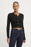 Kardigán Guess HOLLAND dámsky, čierna farba, tenký, W5RR23 Z2YJ2