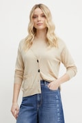 Weekend Max Mara cardigan din lana femei, culoarea bej, light, 2515381011600