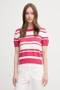 Βαμβακερό πουλόβερ United Colors of Benetton χρώμα: ροζ, 1294E10D0