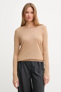 United Colors of Benetton sweter z dodatkiem jedwabiu kolor beżowy lekki 1ZRED10CP