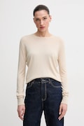 Пуловер с коприна United Colors of Benetton в бежово от лека материя 1ZRED10CP