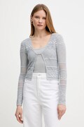 Guess kardigan NELLIE damski kolor szary lekki W5GR15 Z3E22