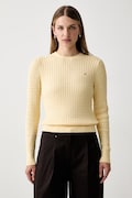 Tommy Hilfiger svetr dámský bavlněný žlutý WW0WW44993