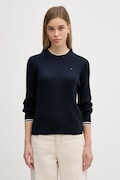 Tommy Hilfiger sweter bawełniany kolor granatowy lekki WW0WW44993